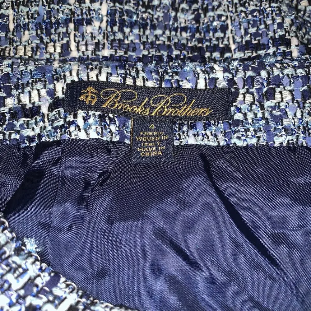 Brooks Brothers Lanificio Campore Fabric Woven  Mini Skirt